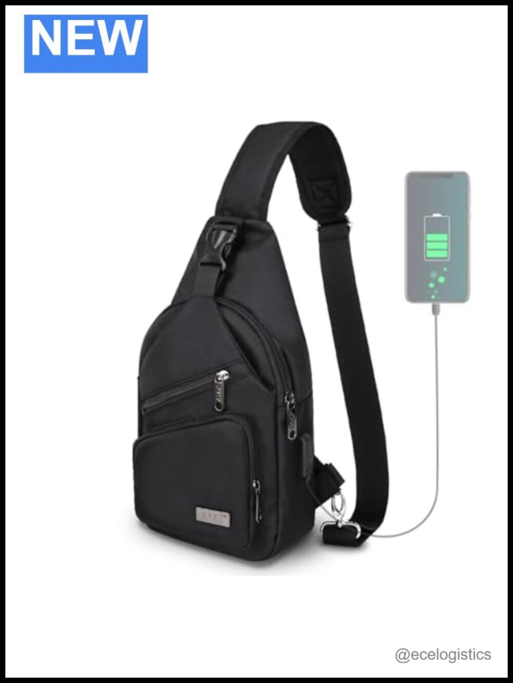 Crossbody Sling Bag Shoulder Backpack Chest Daypack for Hiking Travel